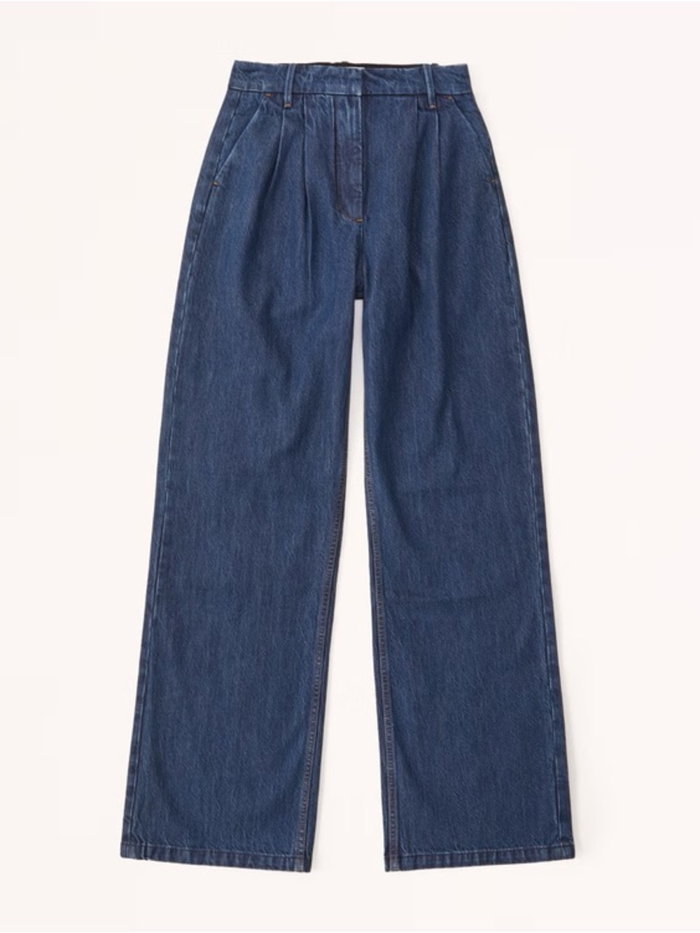 Abercrombie & Fitch NWT Sloane Tailored Jean Wide Leg Straight Denim High Rise